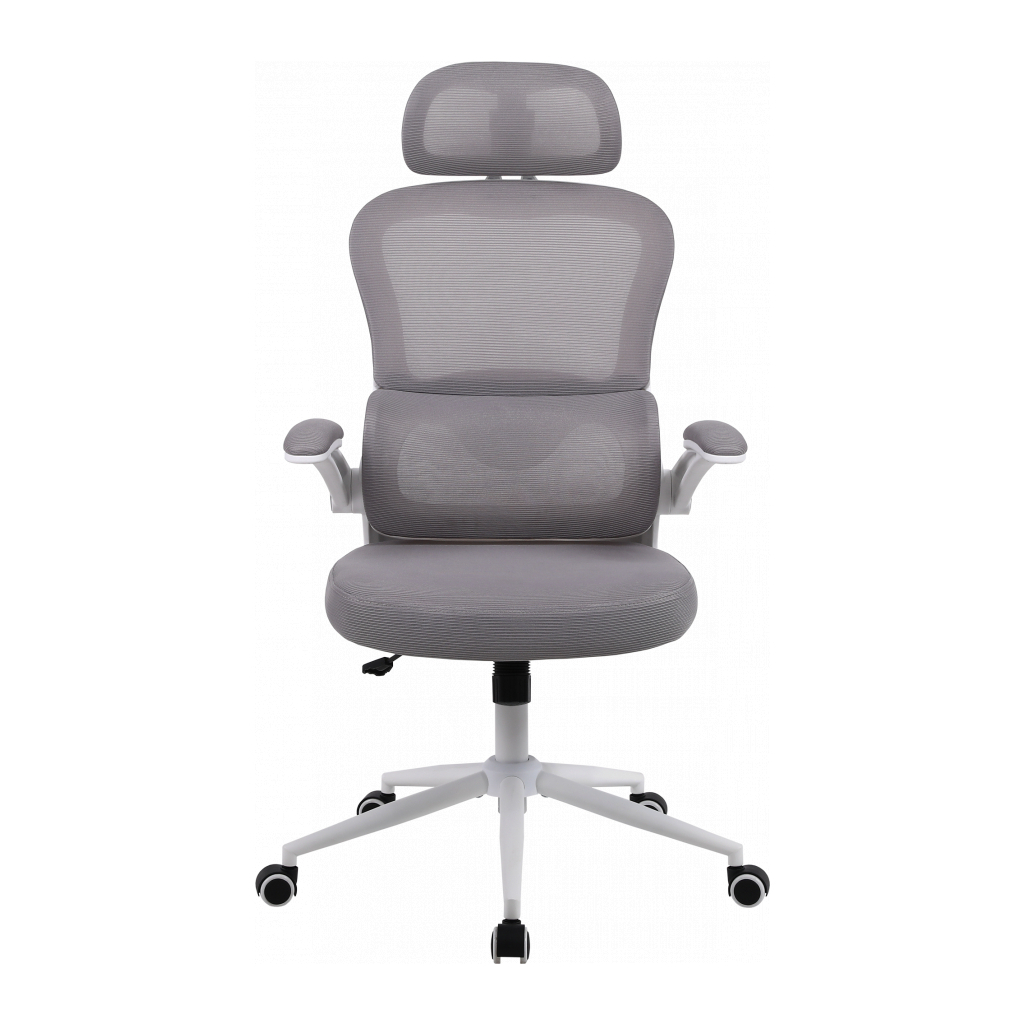 Офісне крісло GT Racer B-5880 White/Gray - зображення 3