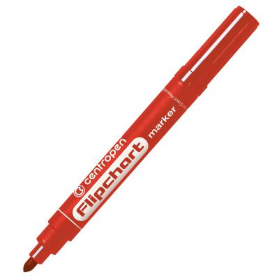 Маркер Centropen Flipchart 8550 2,5 мм, round tip, red (8550/02) - зображення 1