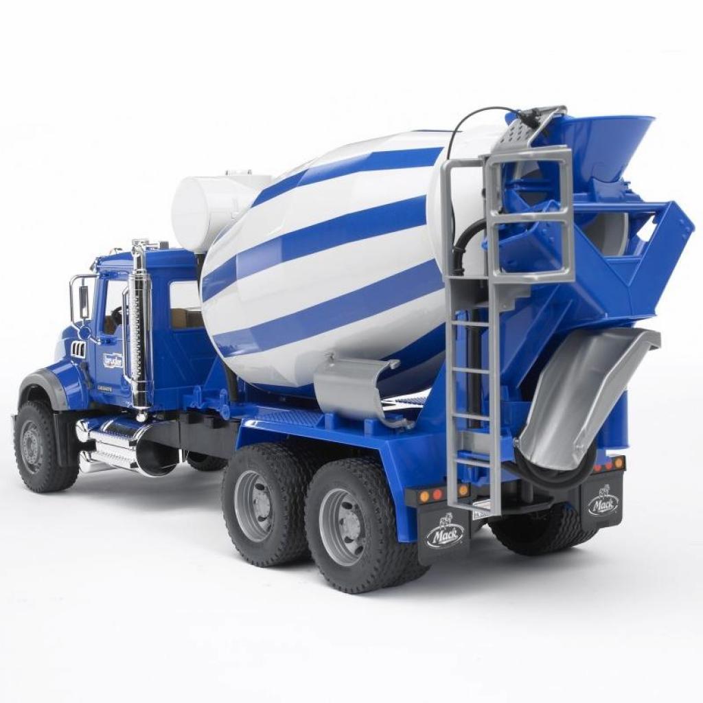 Спецтехніка Bruder бетоновіз Bruder Mack Granite М1:16 Сині (02814) - зображення 6