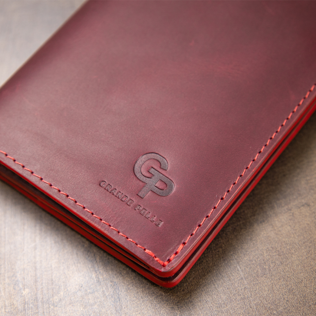 Гаманець Grande Pelle Бордовий (11468) - зображення 10