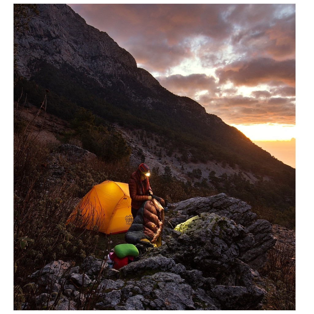 Спальний мішок Turbat Kuk пуховий 700 legion blue/dark cheddar 195 см (012.005.0368) - зображення 6