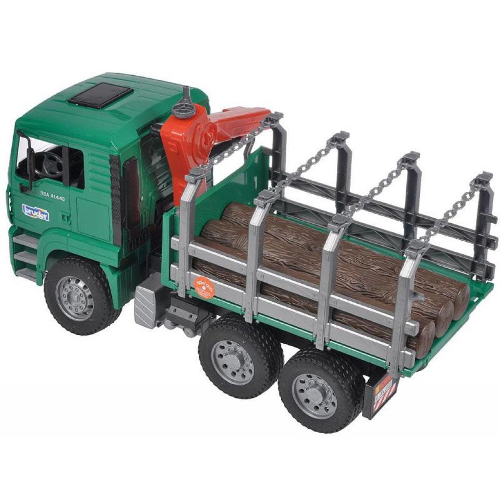 Спецтехніка Bruder MAN перевізник колод (02769) - зображення 4