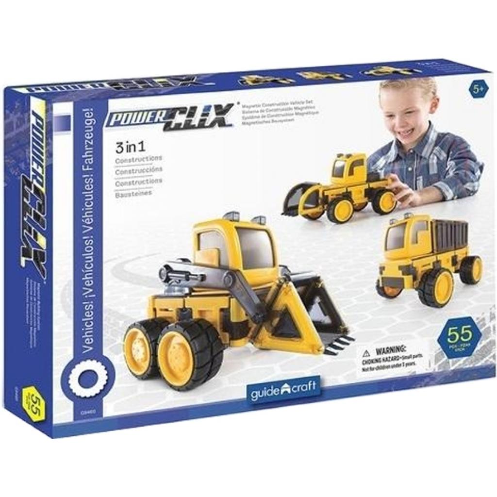 Конструктор Guidecraft PowerClix Будівельна техніка, 55 деталей (G9460) - зображення 1