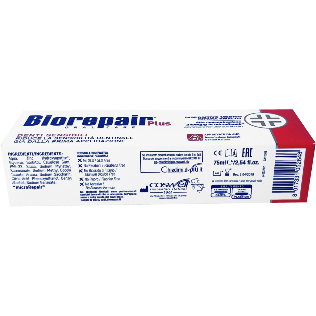 Зубна паста Biorepair Plus Професійне позбавлення чутливості 75 мл (8017331052648) - зображення 2