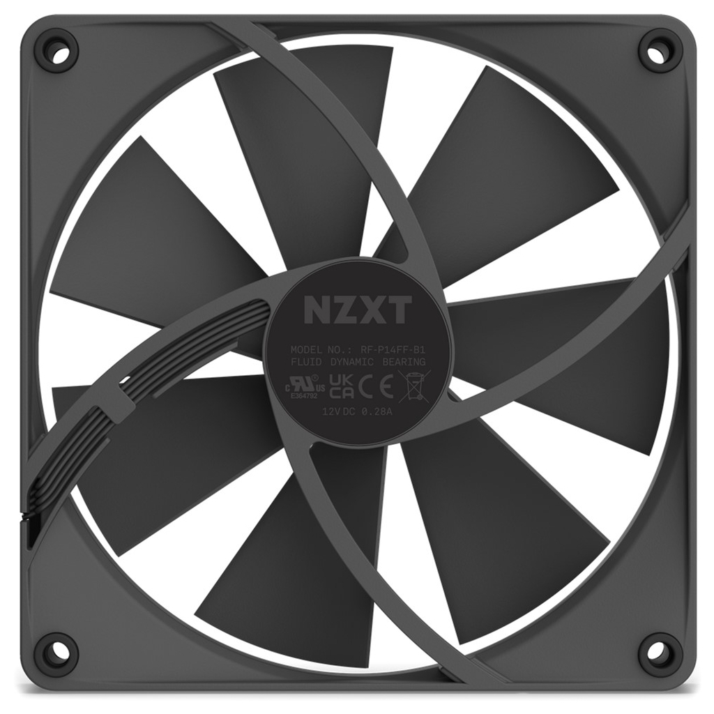 Кулер до корпусу NZXT F140P (RF-P14SF-B1) - зображення 2