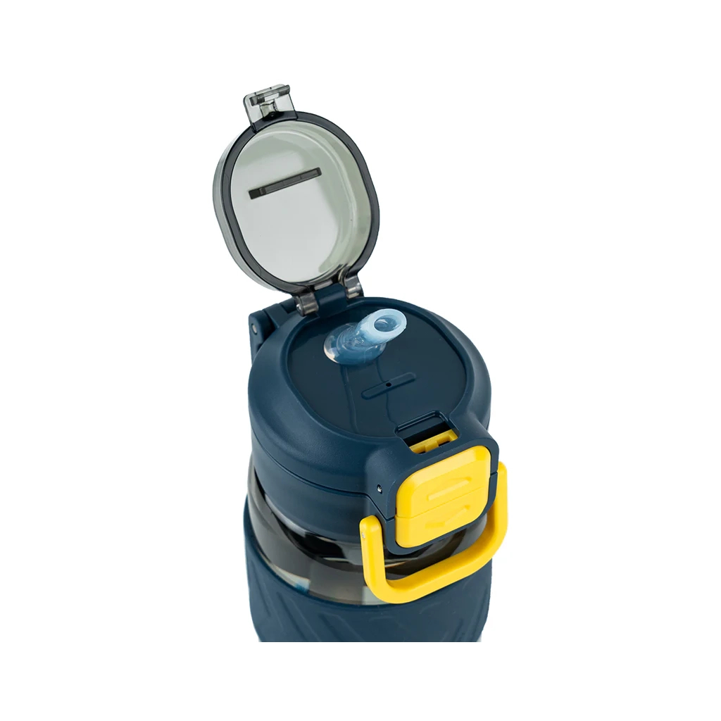 Поїльник-непроливайка Kite 800 мл, сіро-жовта (K25-1234-1) - зображення 4