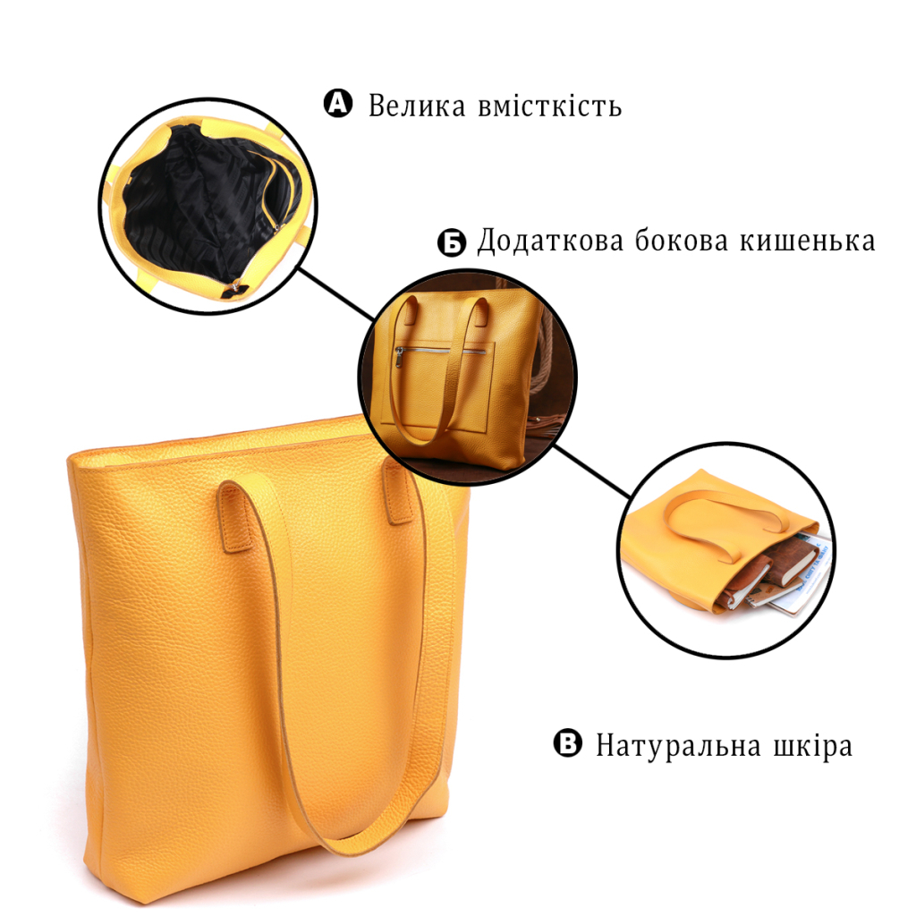 Сумка Shvigel Жіноча Жовта (16358) - зображення 4