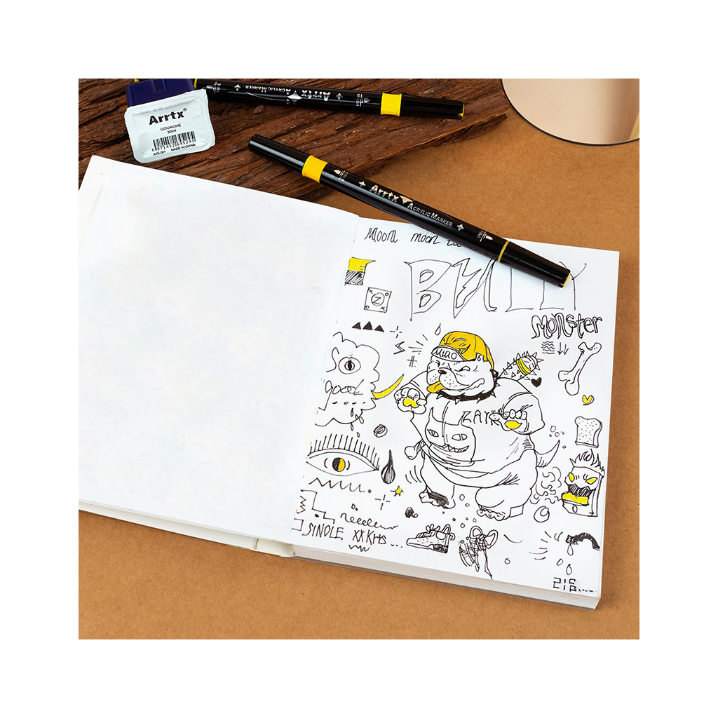 Художній маркер Arrtx акрилові AACM-03-32, 32 кольори (LC302802) - picture 10