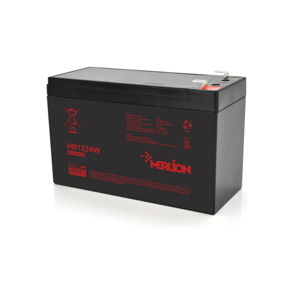 Батарея до ДБЖ Merlion R1232W, 12V 9.5Ah (HR1232W) - зображення 1