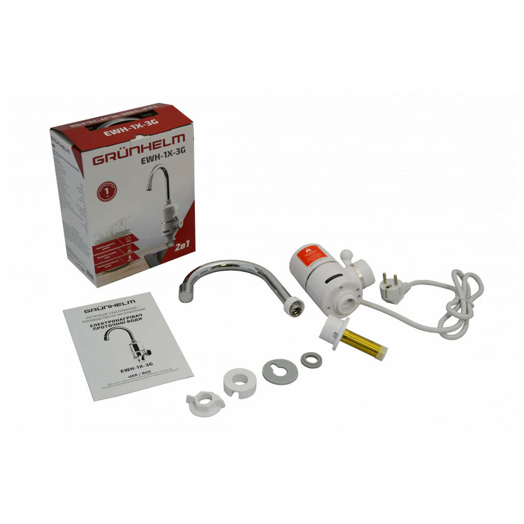 Проточний водонагрівач Grunhelm EWH-1X-3G - зображення 5