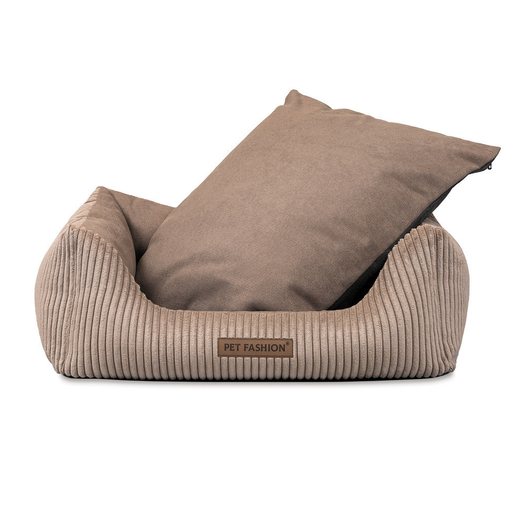 Лежак для тварин Pet Fashion DEVID 62х50х19 см пісочний (4823082444496) - picture 5