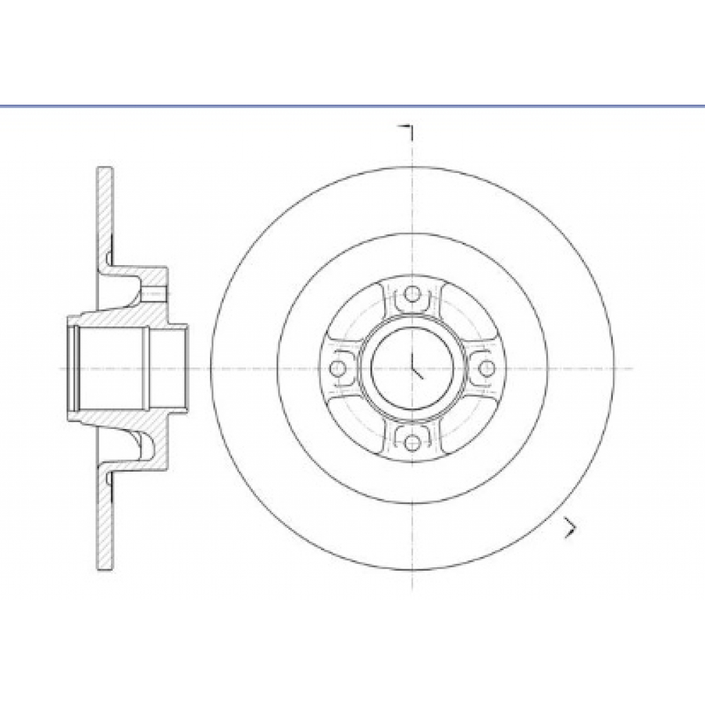 Гальмівний диск Profit 5010-1443 - зображення 1