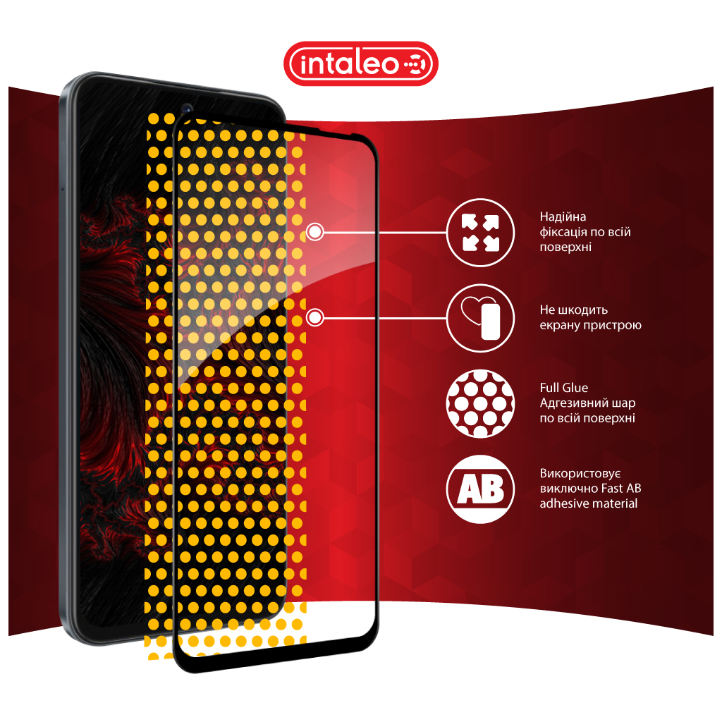 Скло захисне Intaleo Full Glue Tecno Spark Go 1 Black (1283126607783) - зображення 7