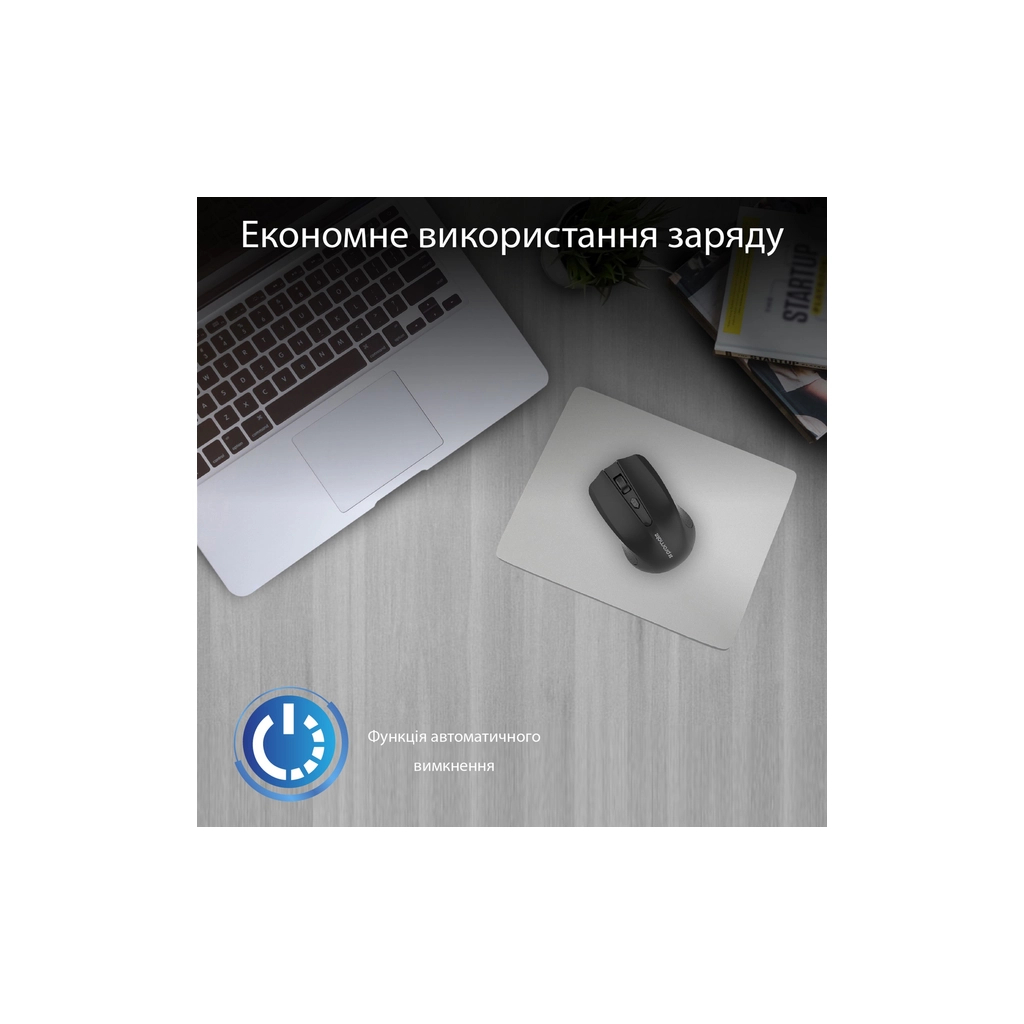 Мишка Promate Clix-8 Wireless Black (clix-8.black) - зображення 4