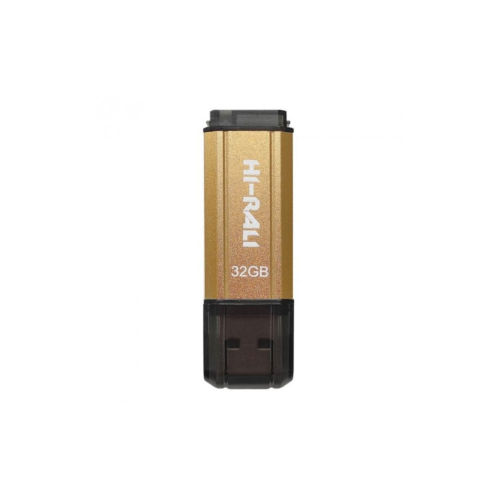 USB флеш накопичувач Hi-Rali 32GB Stark Series Gold USB 2.0 (HI-32GBSTGD) - зображення 1