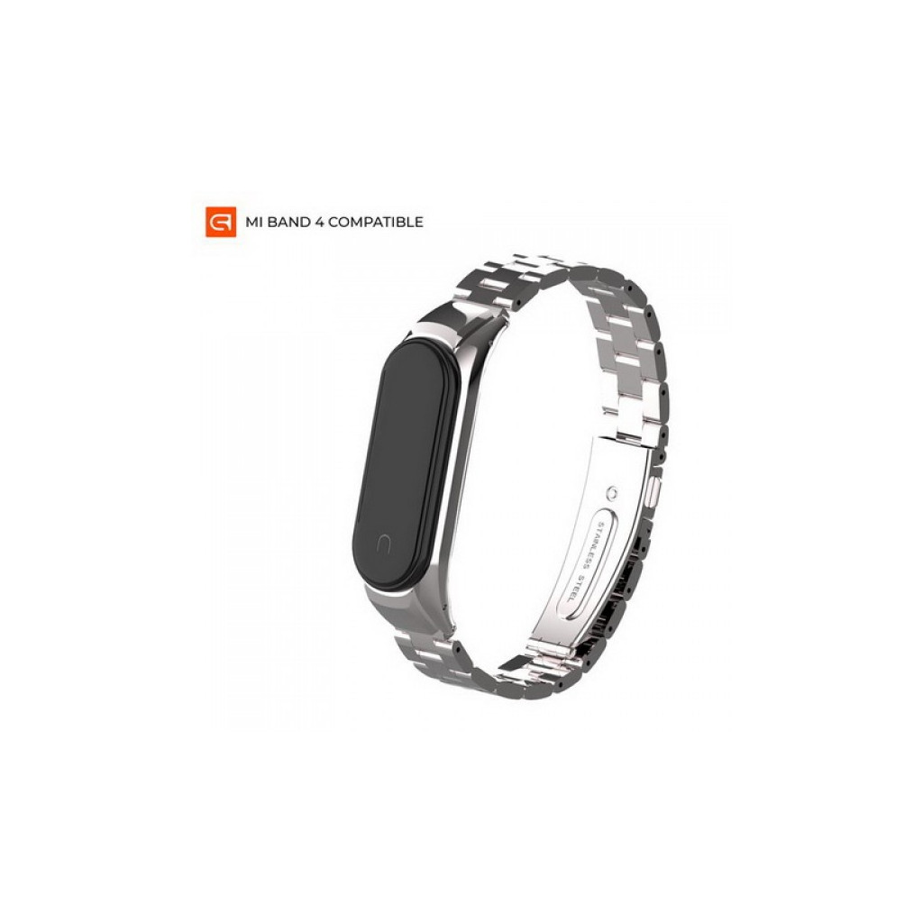 Ремінець до фітнес браслета Armorstandart Metal Band 4303 для Xiaomi Mi Band 4/3 Silver (ARM55550) - зображення 1