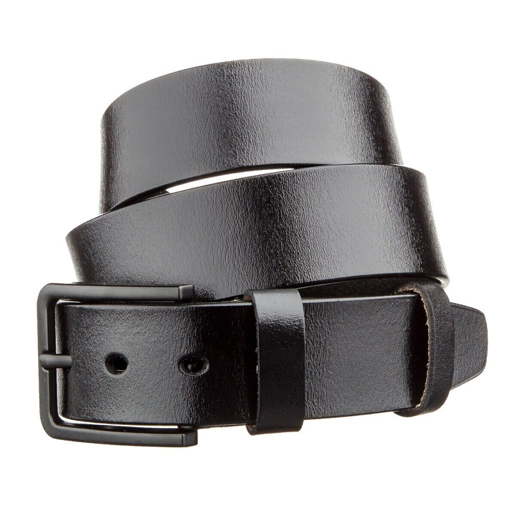 Ремінь Vintage Чоловічий шкіряний Чорний (20222) - зображення 1