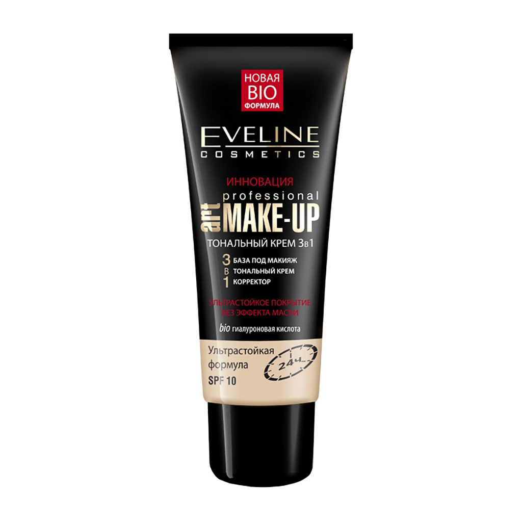 Тональний крем Eveline Cosmetics Art Professional Make-Up 3в1 Пастельний 30 мл (5907609336897) - зображення 1