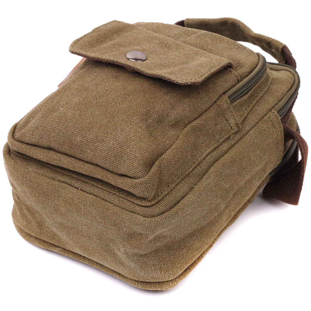 Сумка Vintage З текстилю Оливкова (22219) - зображення 5