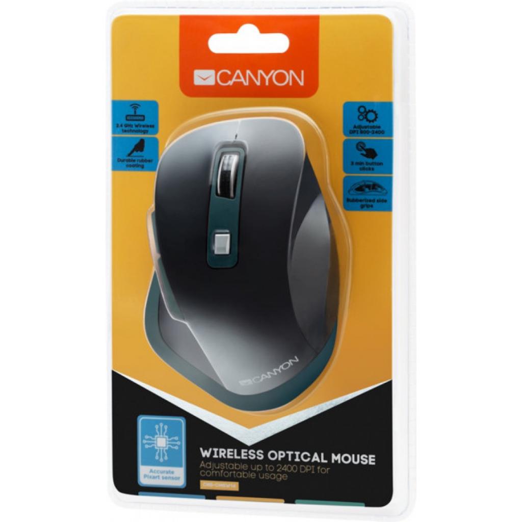 Мишка Canyon CNS-CMSW14DG Wireless Black-Blue - зображення 5