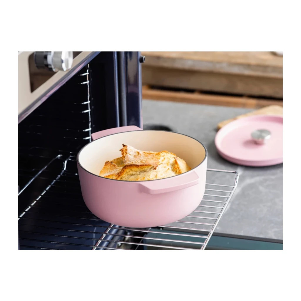 Каструля KitchenAid чавунна з кришкою 3,3 л Суха троянда (CC007430-001) - зображення 6