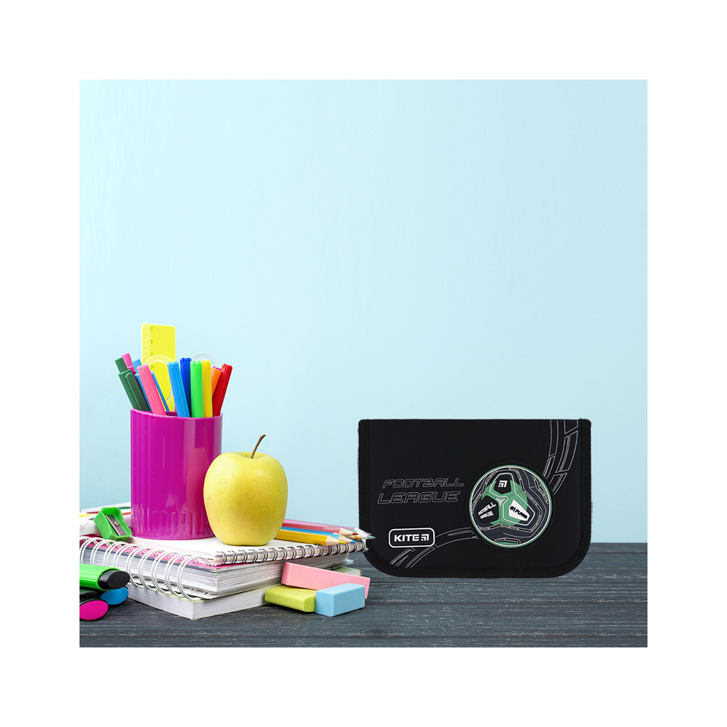 Пенал Kite Football 622, 1 відділення, 2 відвороти (K24-622-6) - зображення 6