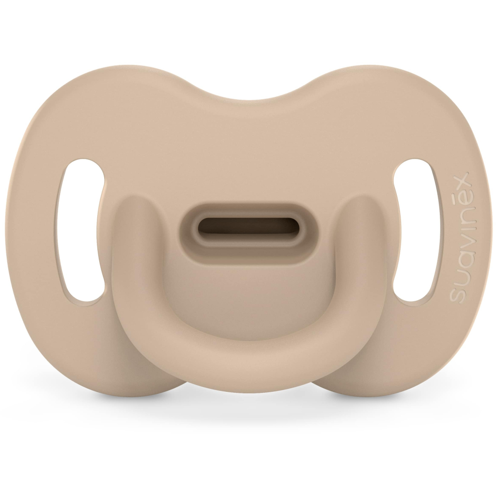 Пустушка Suavinex Colour Essence силіконова фізіологічна, 6-18 місяців, світло-бежева (308611) - зображення 1