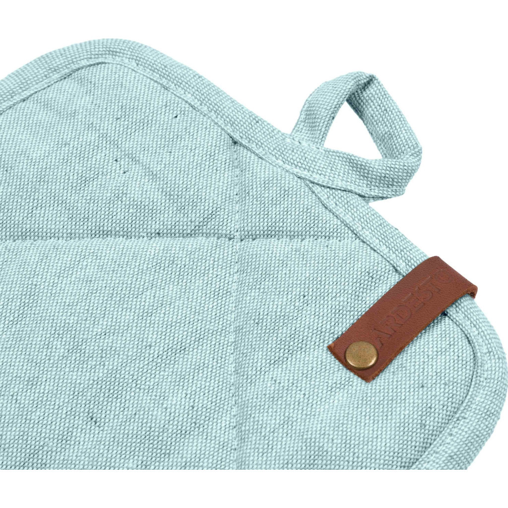 Кухонна прихватка Ardesto Oliver, 20х20 см, 100% бавовна, нап-ч: ватин, бірюза (ART04OT) - изображение 4