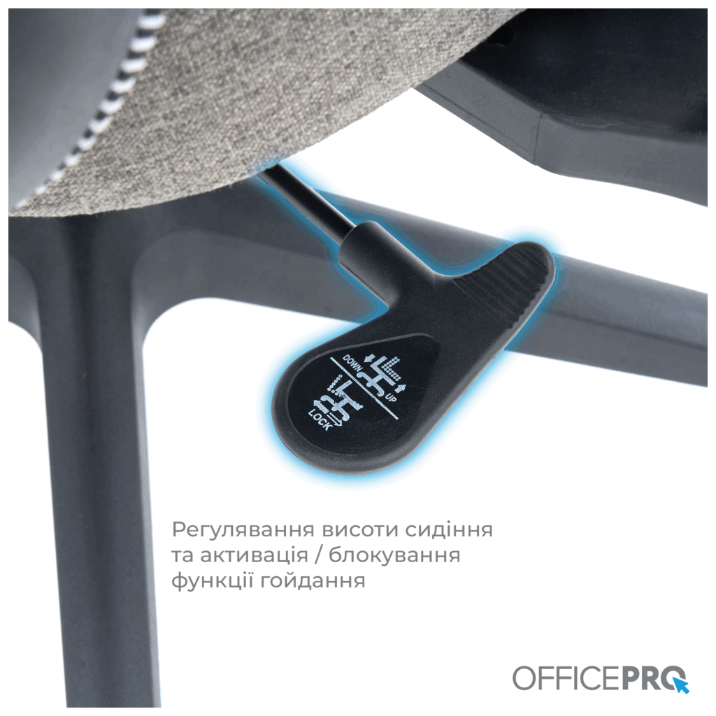 Офісне крісло OfficePro Wave OC599-B-DG-DG (OC599-B-DG-DG) - зображення 8