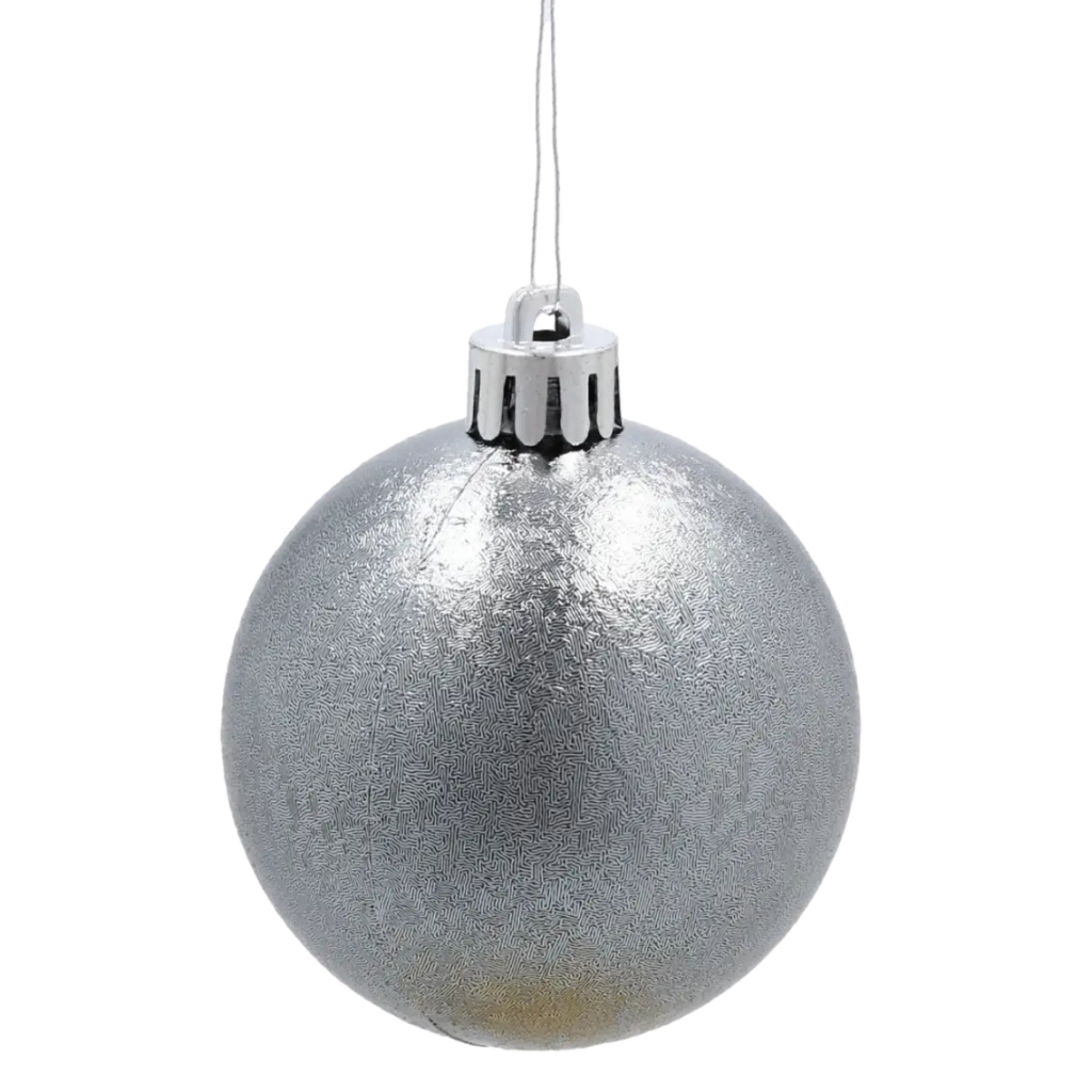 Ялинкова іграшка Chomik пластикові кульки 24 шт, 6 см, мікс кольорів (5900779899988) - зображення 2