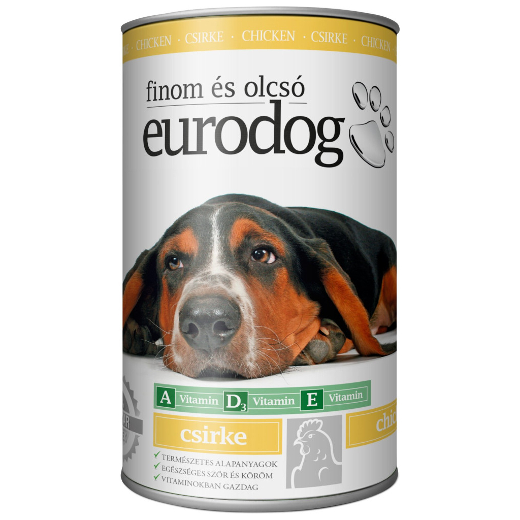 Консерви для собак EuroDog Poultry 1.24 кг (5999886848019) - зображення 1