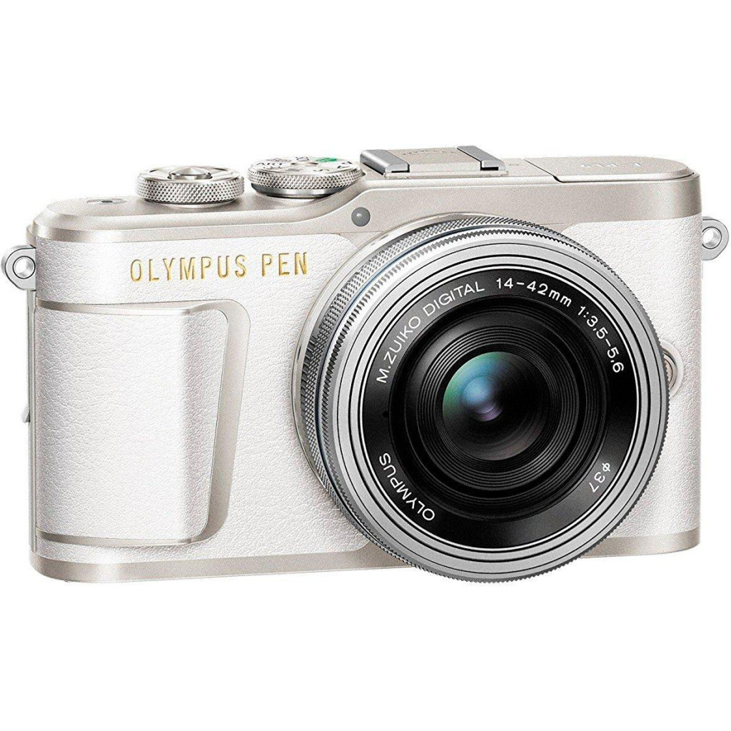 Цифровий фотоапарат Olympus E-PL9 14-42 mm Pancake Zoom Kit white/silver (V205092WE000) - зображення 2