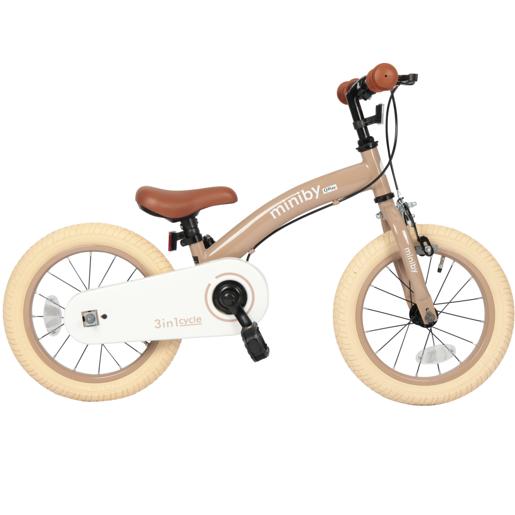 Дитячий велосипед QPlay Miniby 3 в 1 /14" Nude Pink Велосипед - біговел (CB01MiniByNewPink) - зображення 4