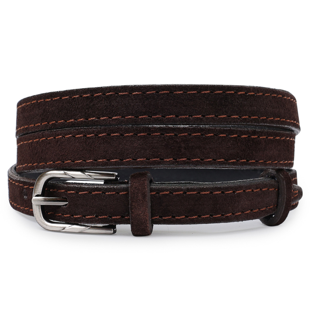 Ремінь Vintage Замшевий жіночий Темно-коричневий (20757) - зображення 1
