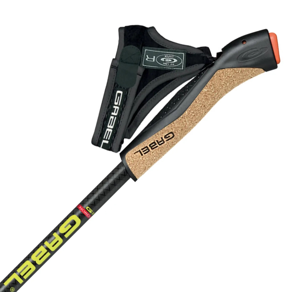 Палиці для скандинавської ходи Gabel FX-75 Snake Carbon 115 Dual Spike (7008351011150) - зображення 3