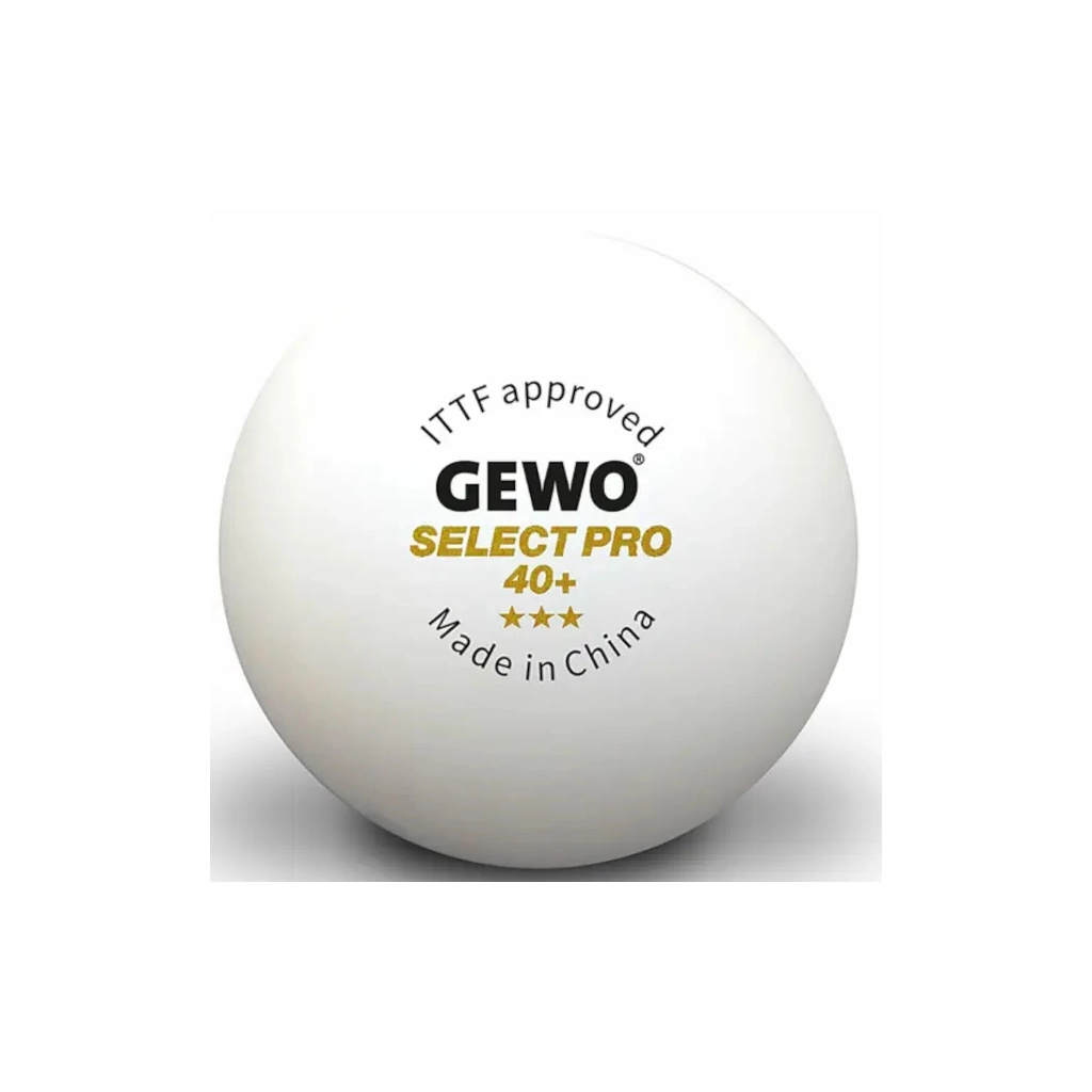 М'ячик для настільного теніса Gewo Select Pro 40+ ITTF 6 шт (86481200) (931059) - зображення 1