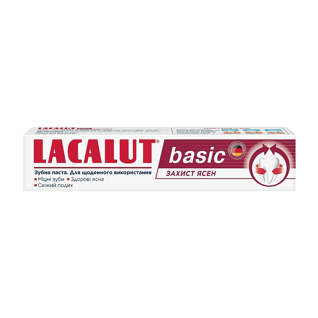 Зубна паста Lacalut Basic Захист ясен 75 мл (4016369961605) - зображення 2