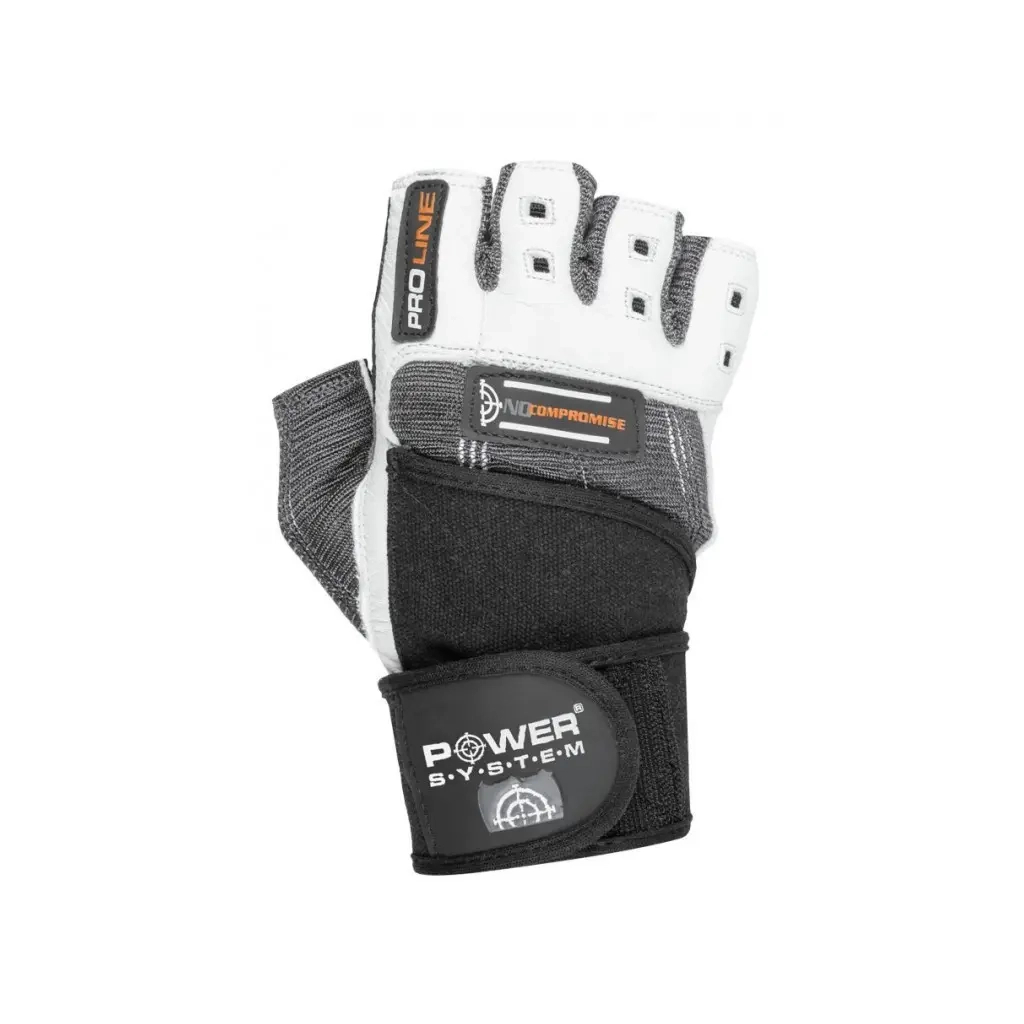 Рукавички для фітнесу Power System No Compromise PS-2700 Grey/White L (PS-2700_L_Grey-White) - зображення 3