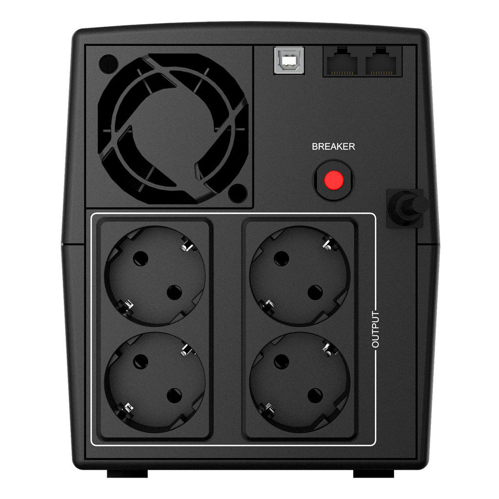 Пристрій безперебійного живлення nJoy Keen 1000VA USB (UPLI-LI100KU-CG01B) - зображення 4