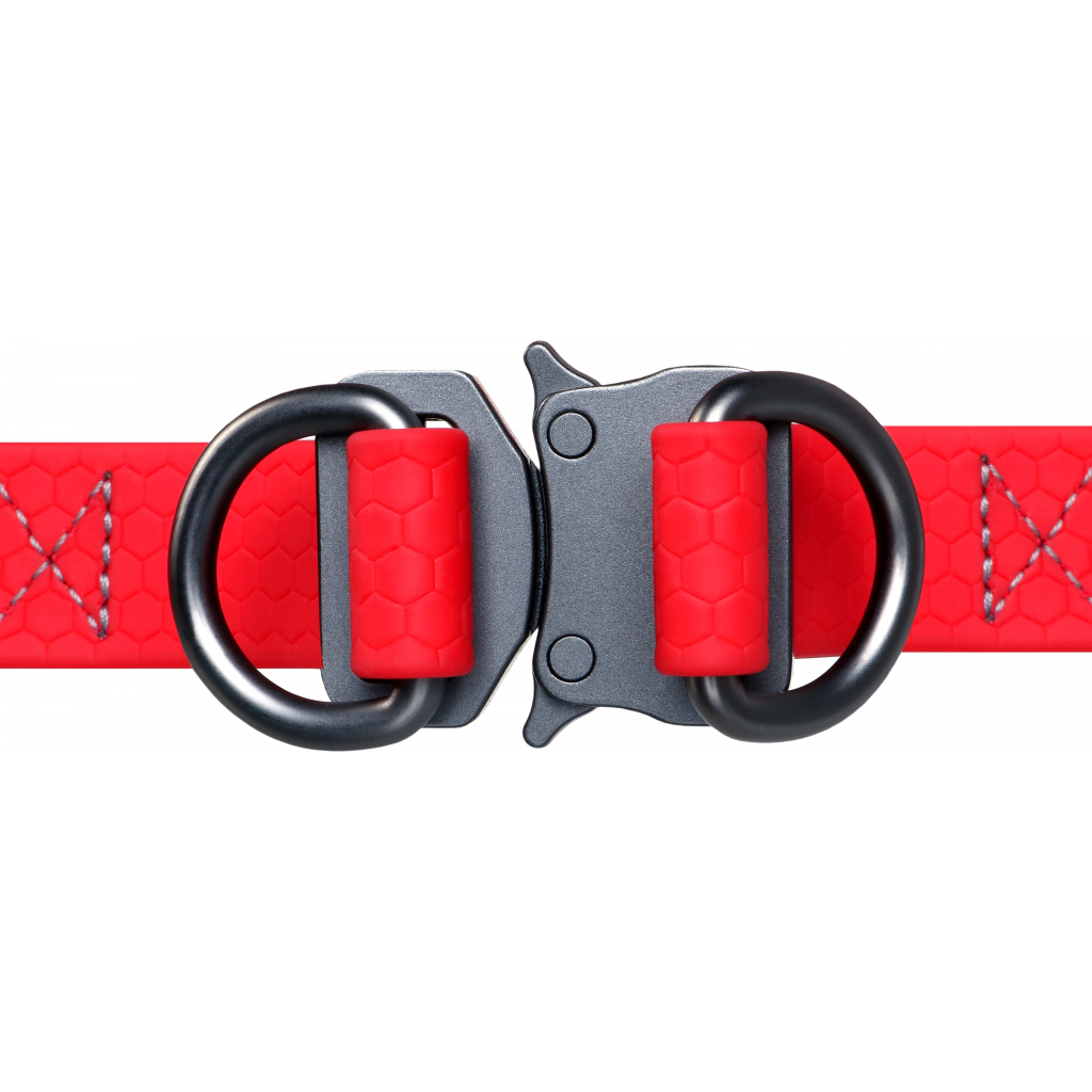 Шлея для собак WAUDOG Waterproof з QR-паспортом XS Ш 15 мм Д 30-39 см червона (27633) - изображение 3