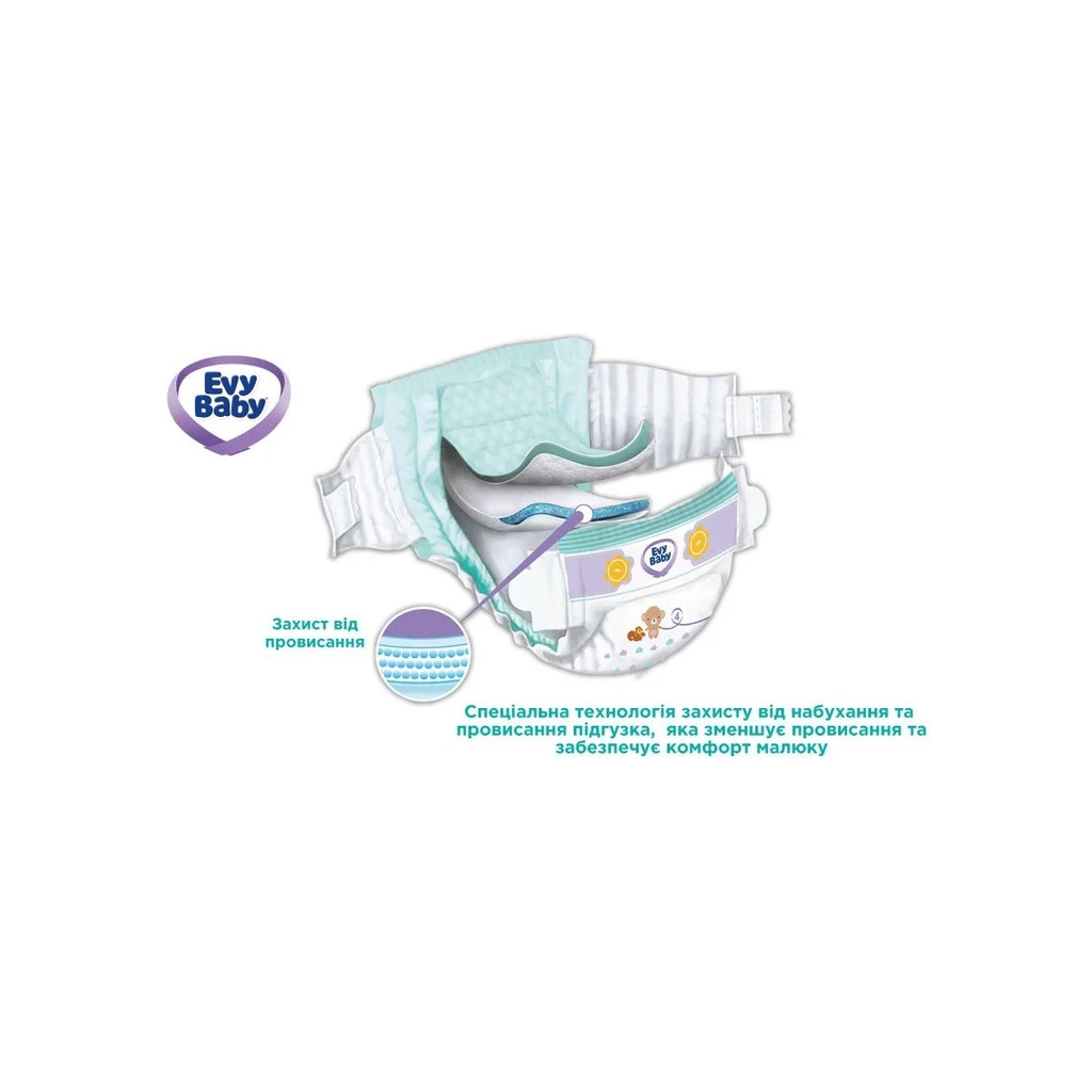 Підгузки Evy Baby Junior Jumbo 11-25 кг 46 шт (8690506520359) - зображення 5
