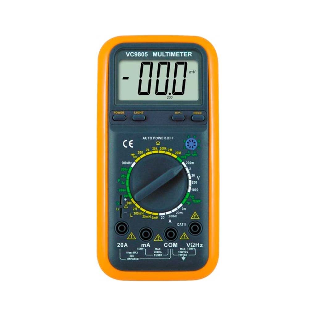 Цифровий мультиметр Voltronic VC-9805 V, A, R, C, F, T (VC-9805) - зображення 1