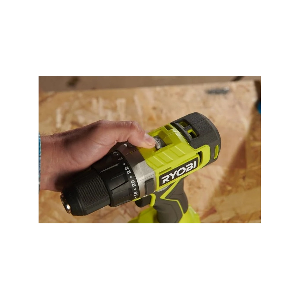 Шуруповерт Ryobi ONE+ RDD18-2C415S 18V, 1х4Ah, 1х1.5Ah, 52Нм, 450/1750об/хв 1.3кг сумка (5133005612) - зображення 4