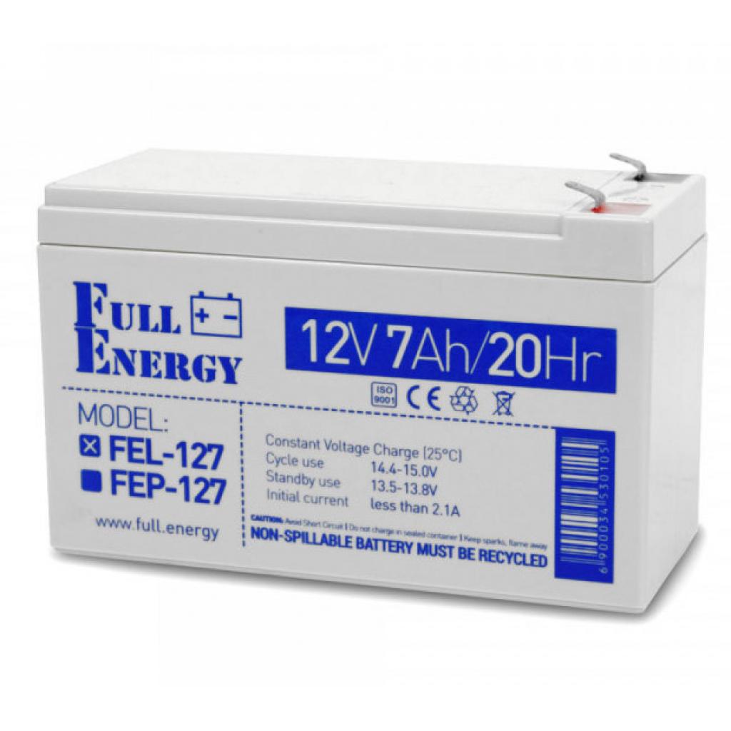 Батарея до ДБЖ Full Energy 12В 7Ah (FEL-127) - зображення 1