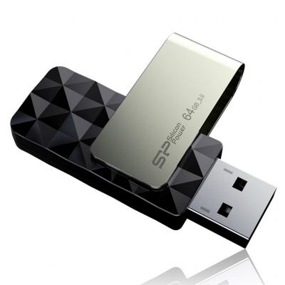 USB флеш накопичувач Silicon Power 64Gb BLAZE B30 black USB3.0 (SP064GBUF3B30V1K) - зображення 3