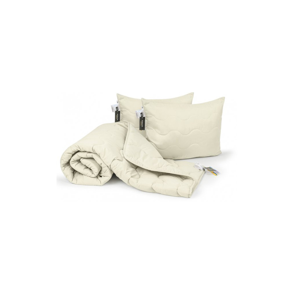 Ковдра MirSon Набір EcoSilk всесезонний №1662 Eco Light Krem (2200002654982) - зображення 1