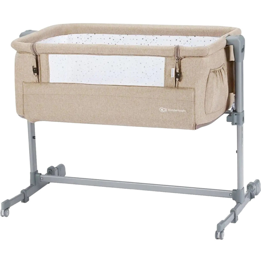 Ліжечко Kinderkraft Приставне ліжечко-люлька Neste Up 2 Beige (5902533924530) - изображение 1