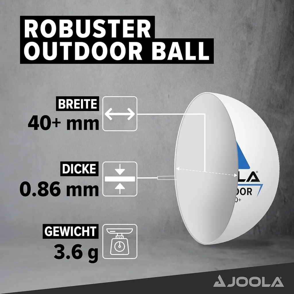 Комплект для настільного тенісу Joola Vivid Outdoor 2 Bats 3 Balls (51010) (930953) - изображение 7