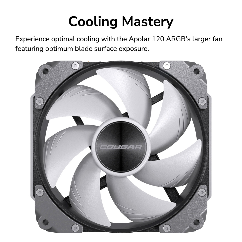 Кулер до корпусу Cougar Apolar 120 ARGB - зображення 10