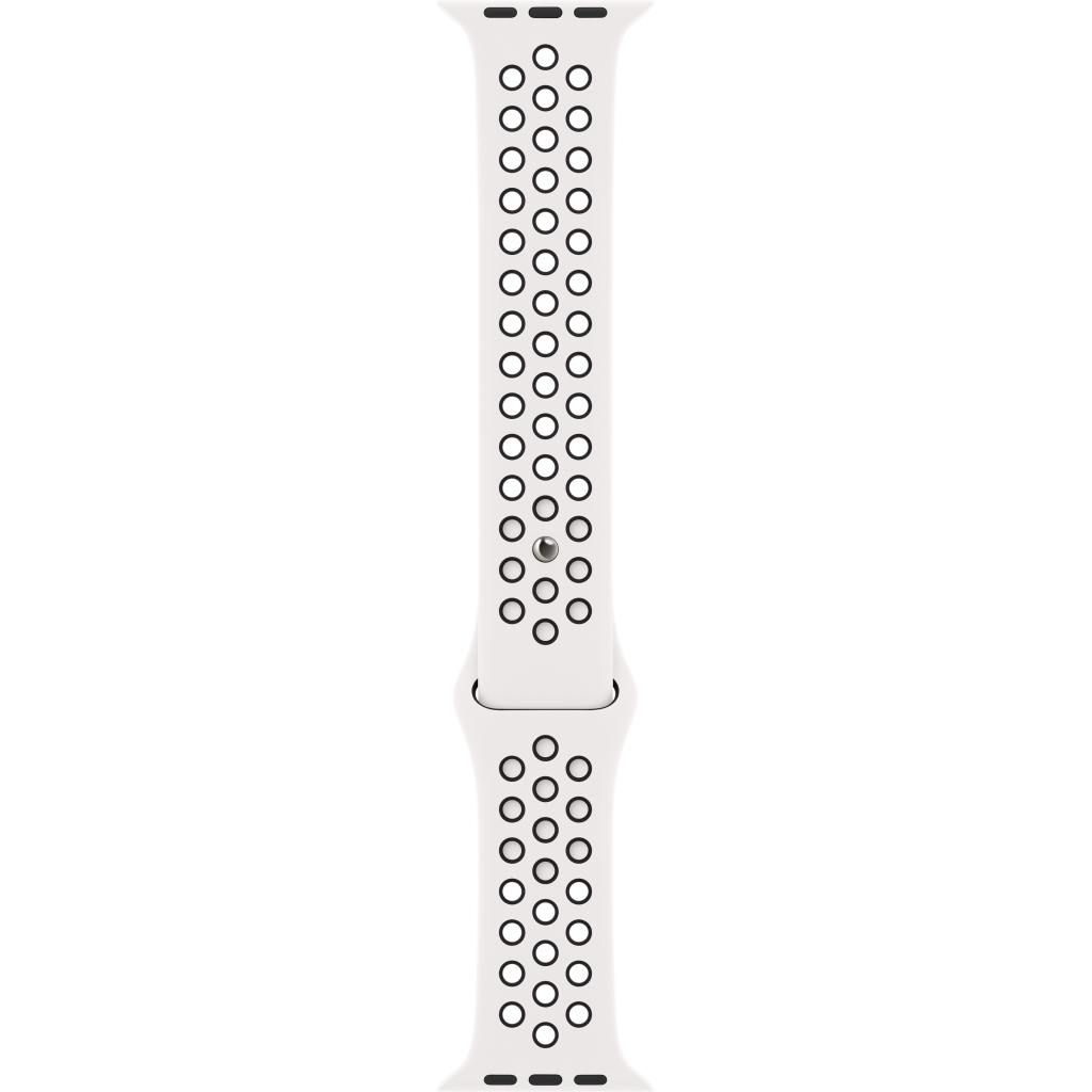 Ремінець до смарт-годинника Apple 41mm Summit White/Black Nike Sport Band (MPGK3ZM/A) - зображення 2
